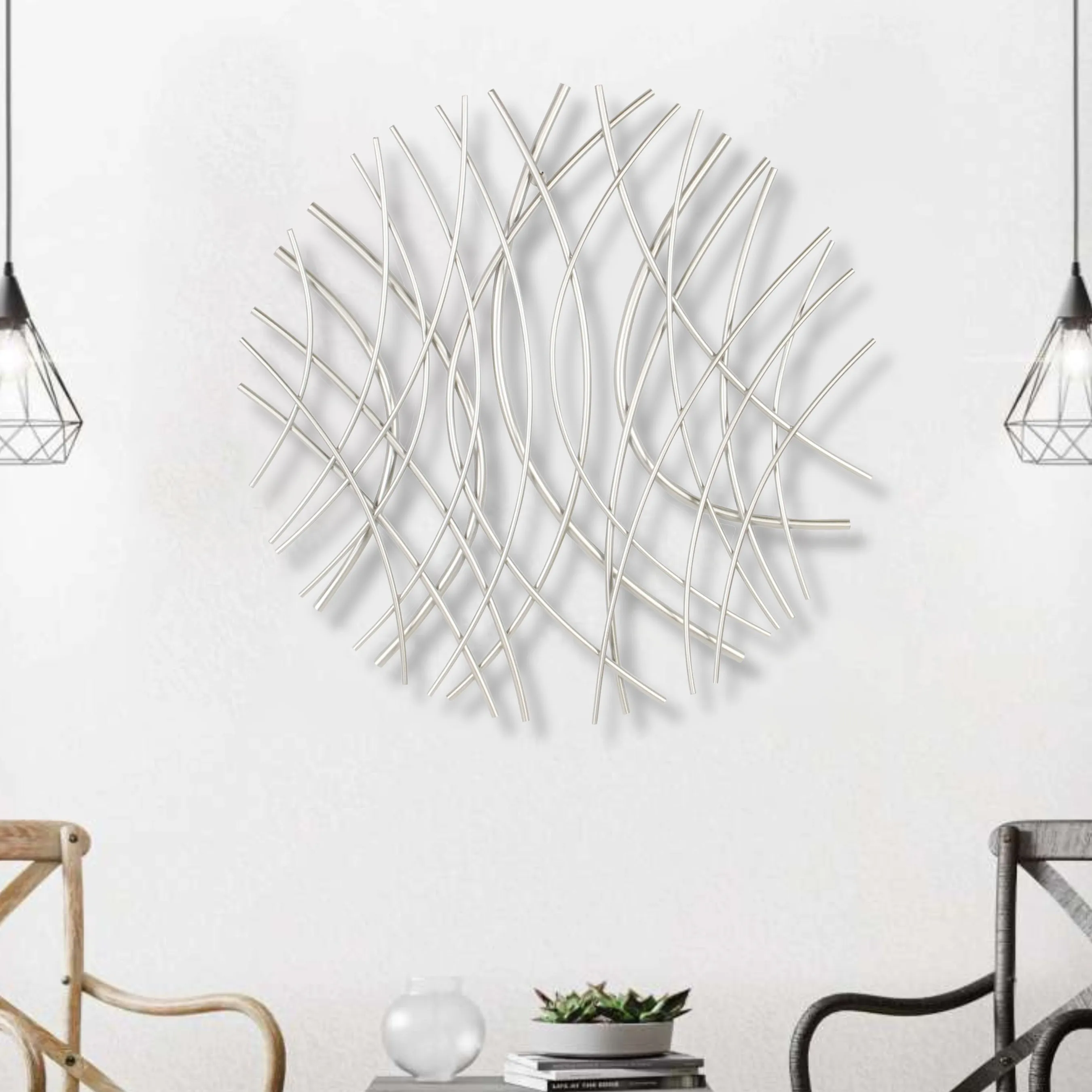 5847SV - Eleni Wall Decor - Silver