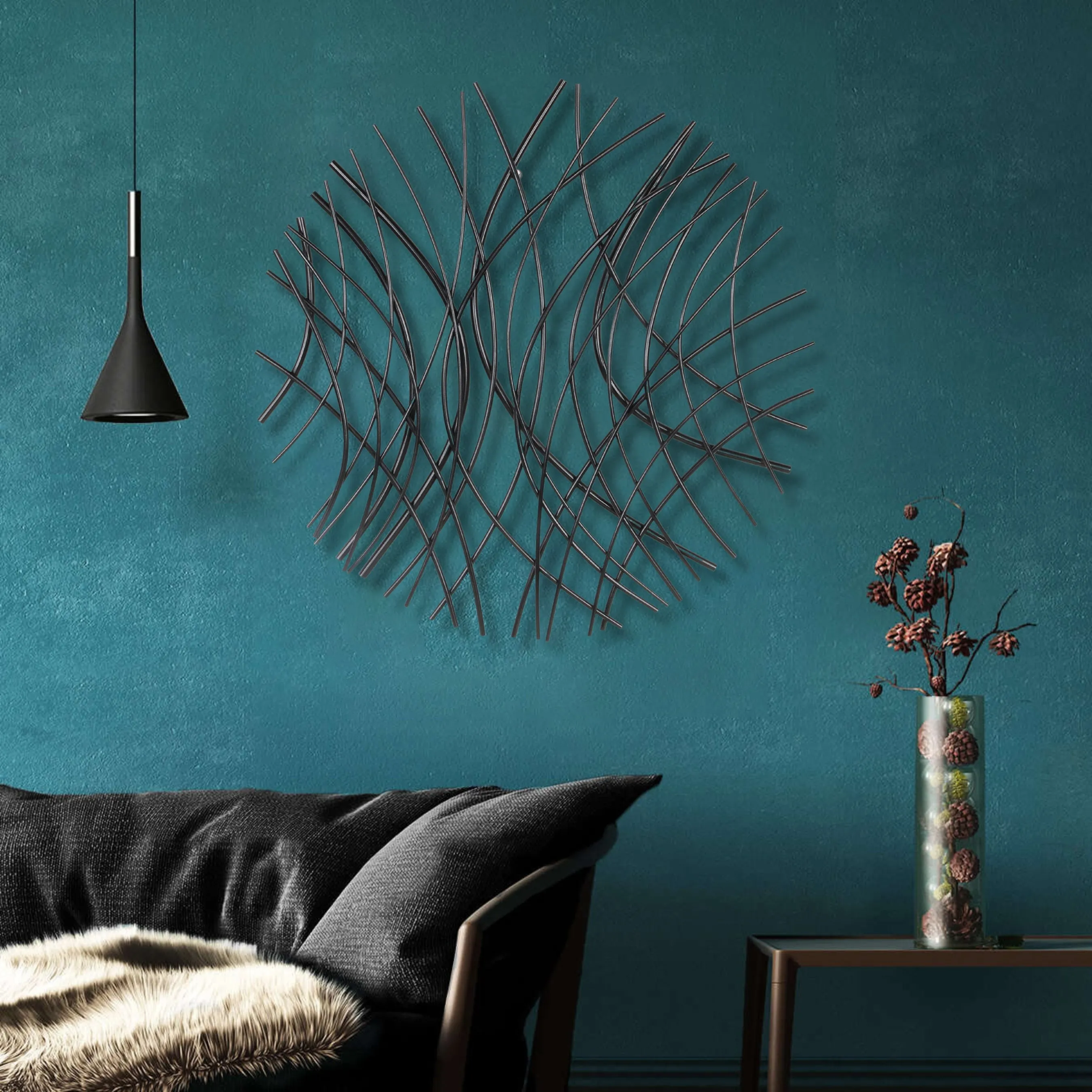 5848BK - Eleni Wall Decor - Black