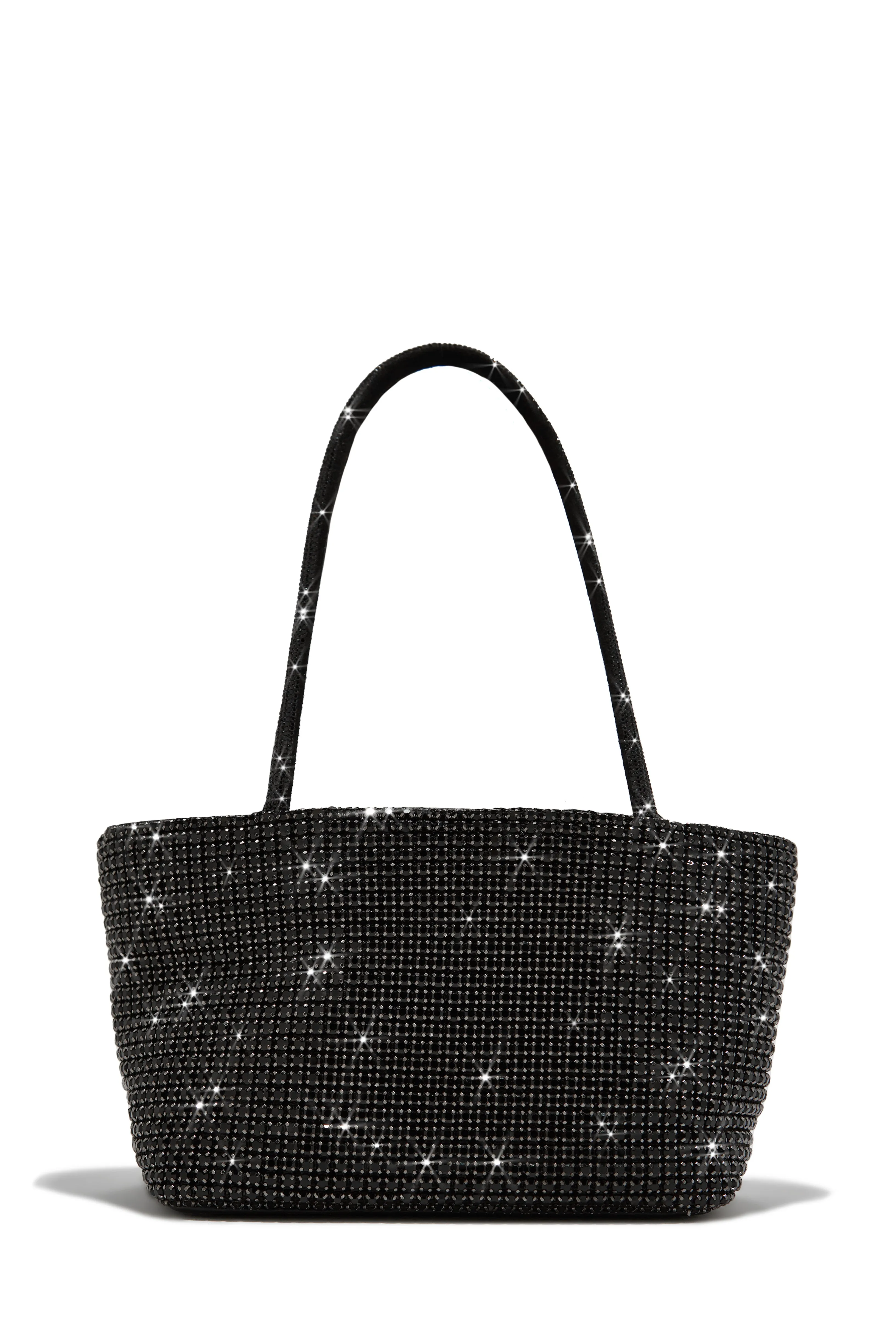 Aryzia Embellished Top Handle Bag - Black