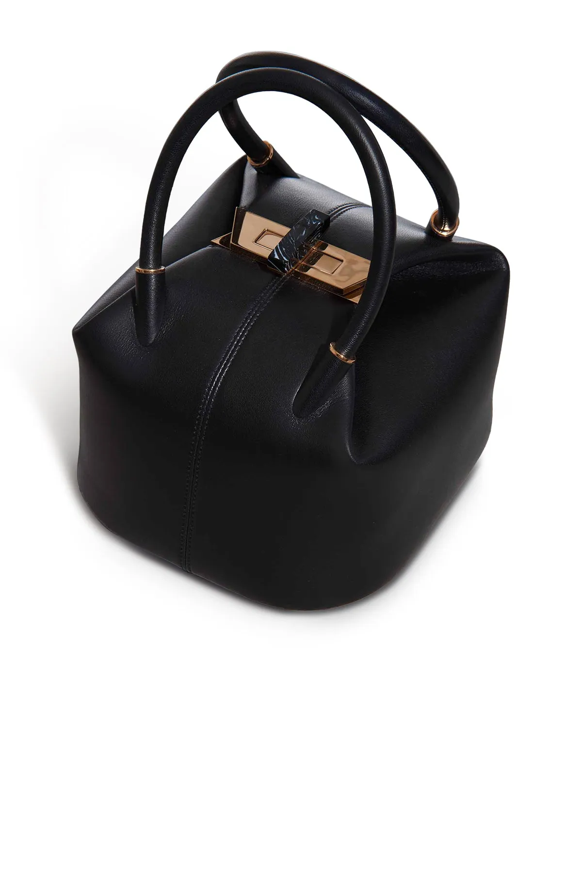 Baez Bag in Black Nappa Leather