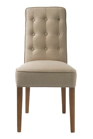 Beige Linen Dining Chair | Rivièra Maison Cape Breton