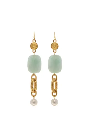 Ben Amun Row Earring - Gold