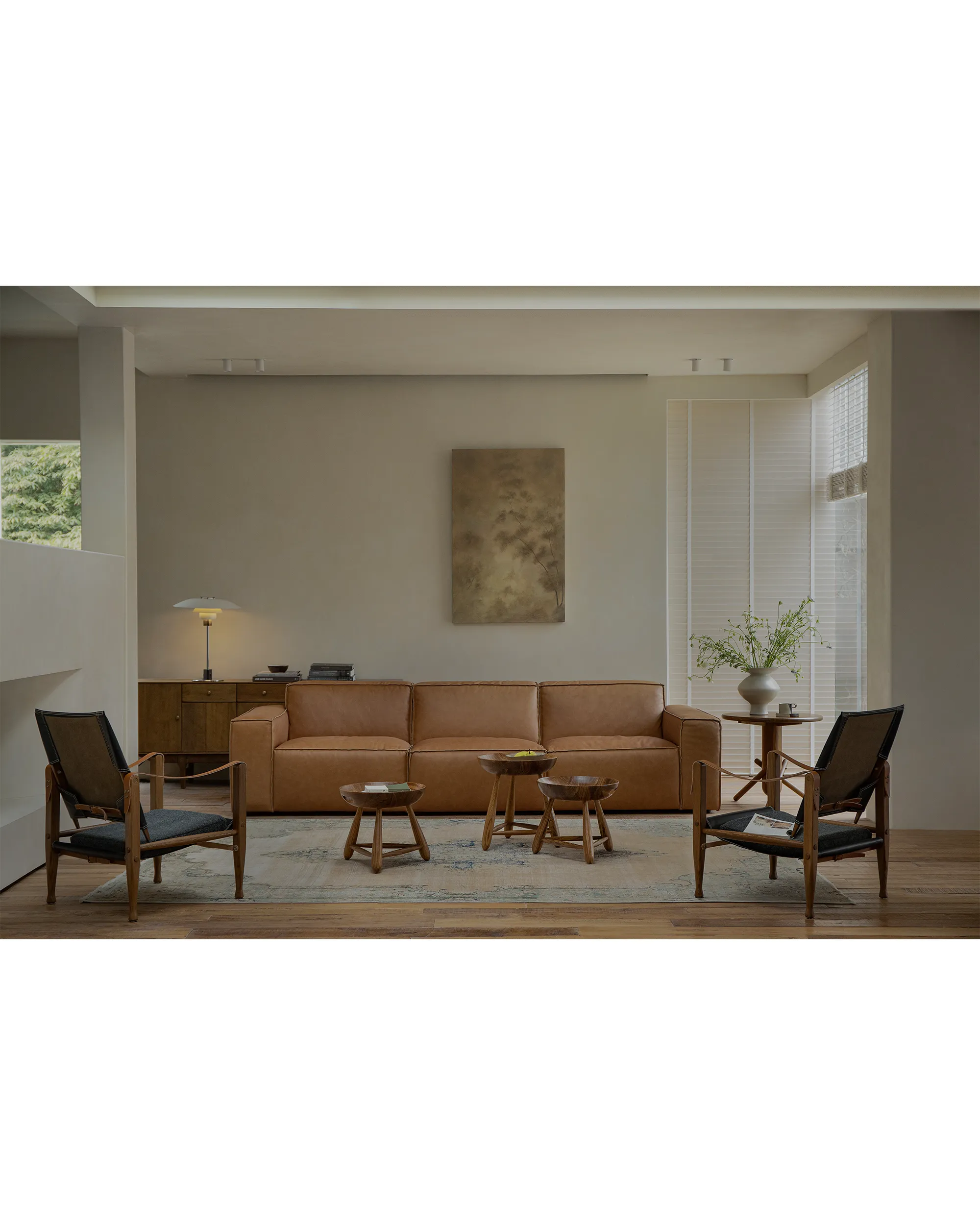 Botan Leather Sectional Sofa