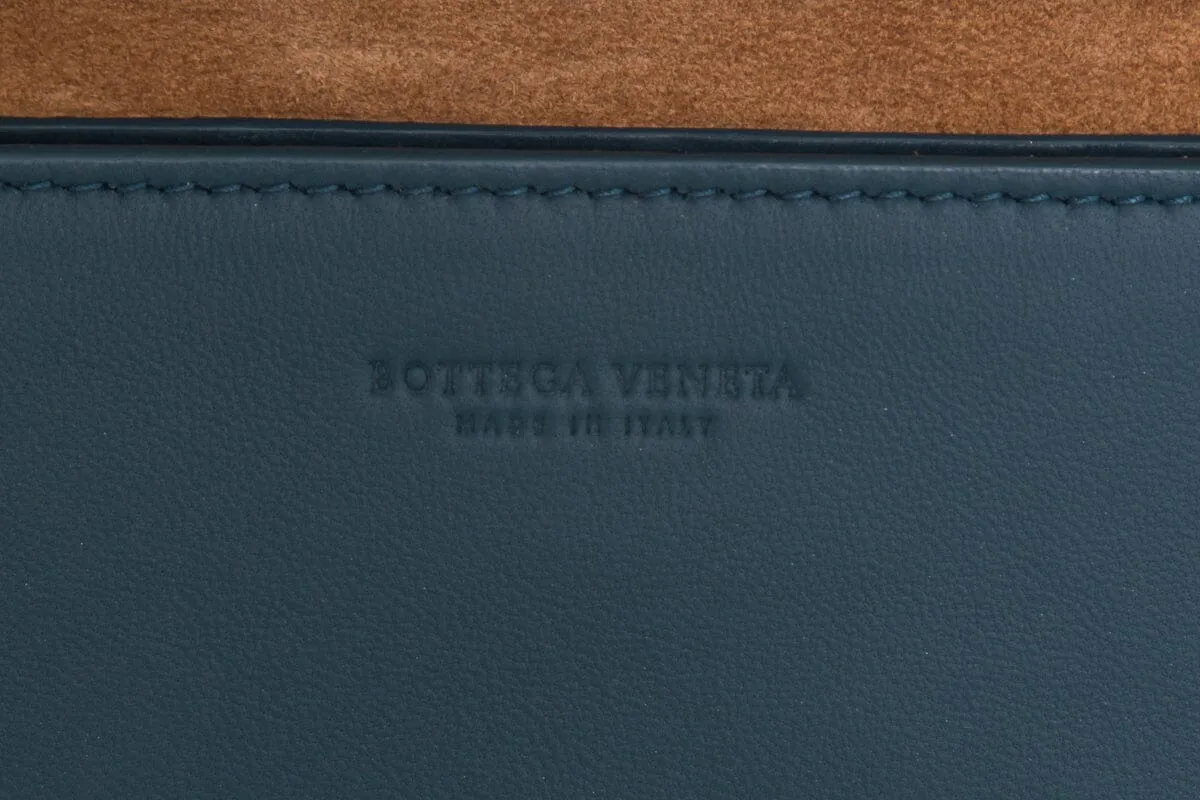 Bottega Veneta Teal Mini Cassette Cross-Body