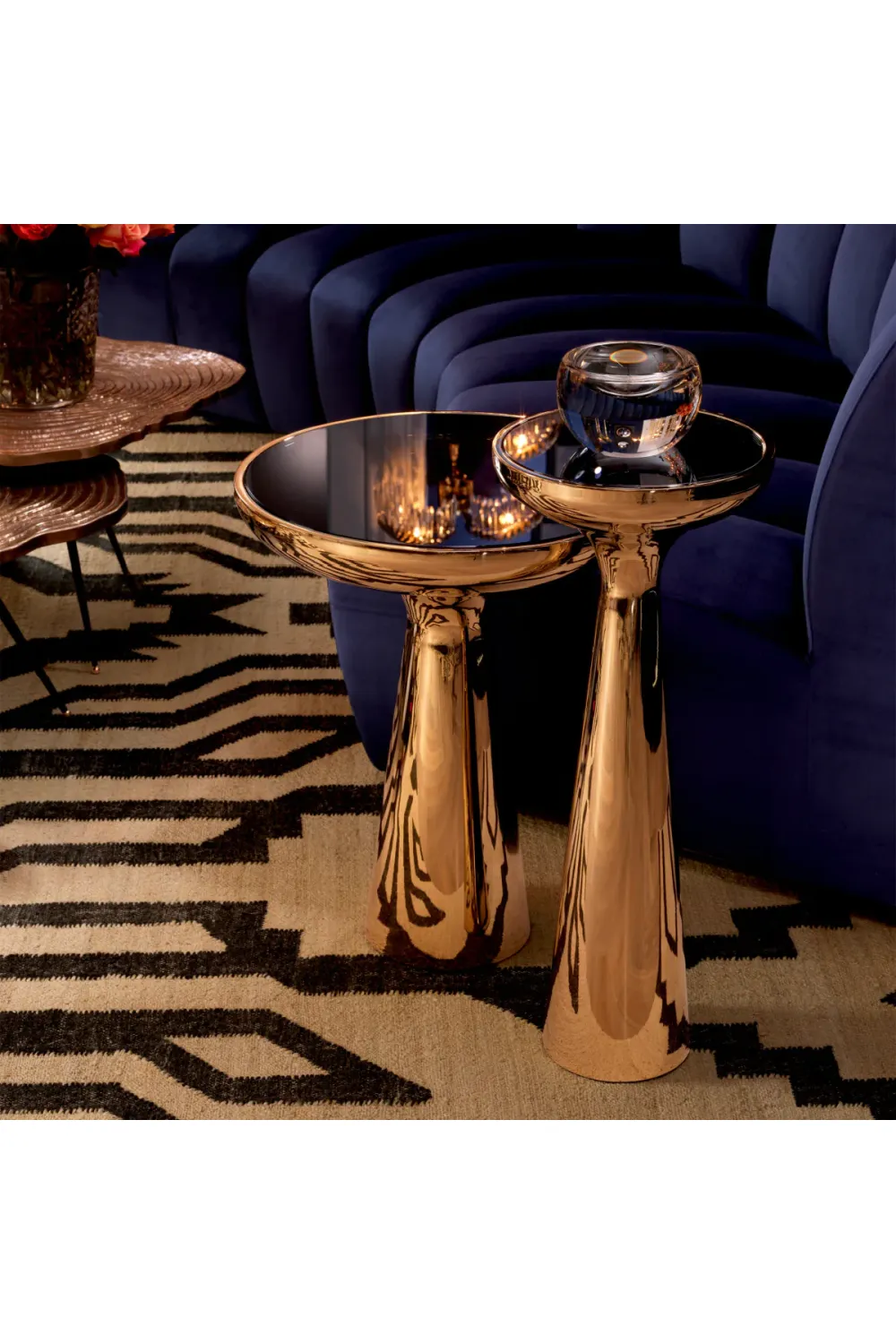 Brass Tower Side Table | Eichholtz Lindos high