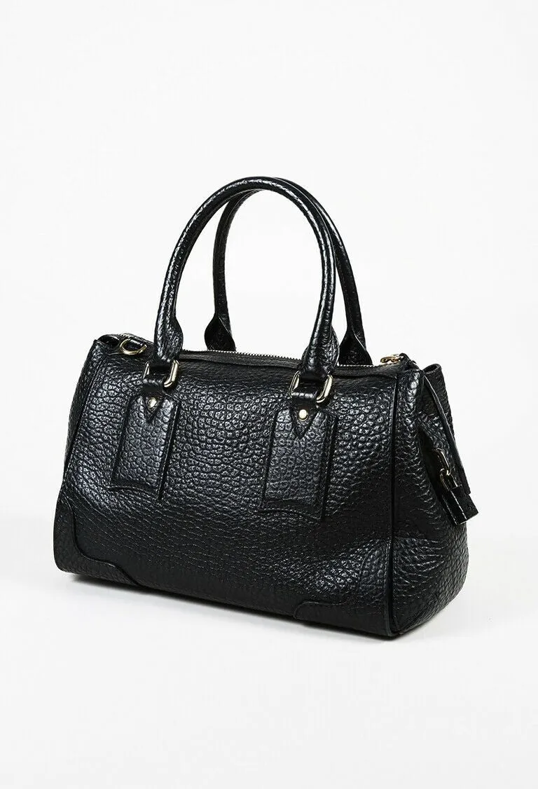 Burberry Gladstone Small Textured Leather Handbag