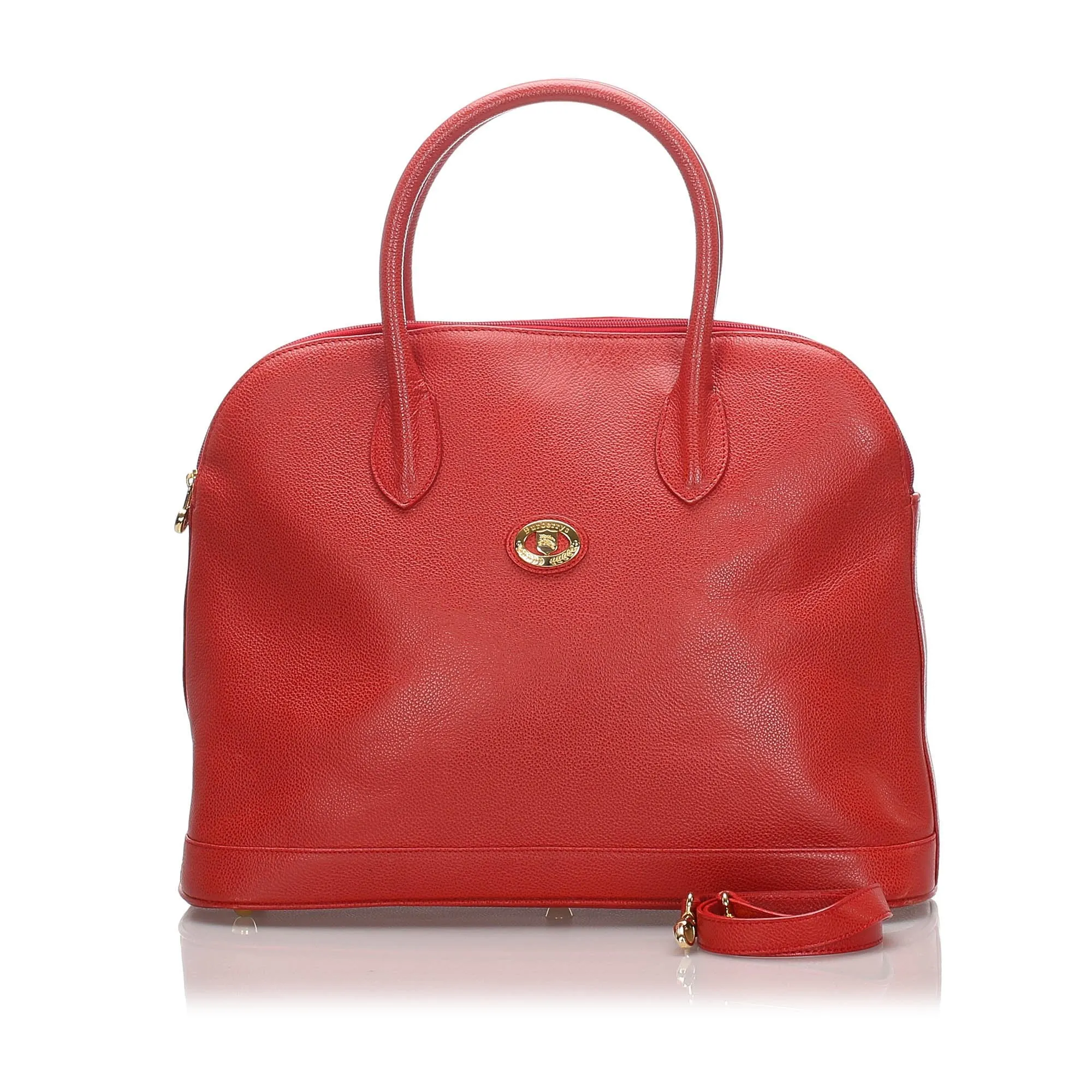 Burberry Red Calf Leather Handbag United Kingdom