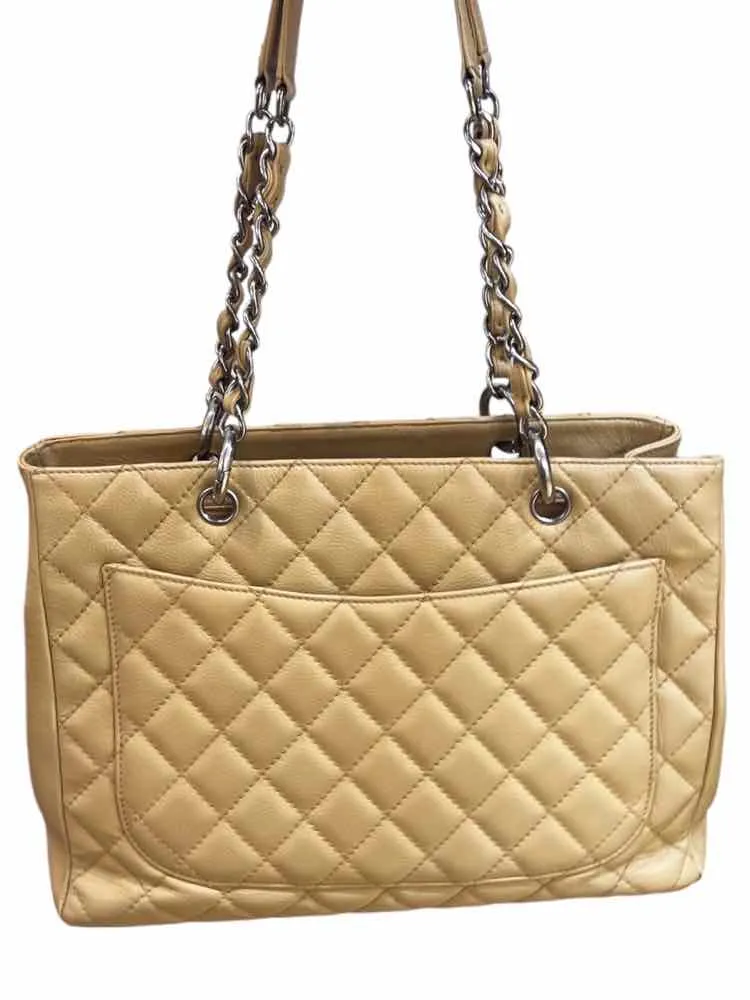 Chanel Grand Shopping Tote Beige Handbag