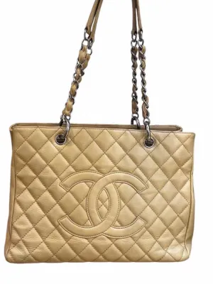 Chanel Grand Shopping Tote Beige Handbag