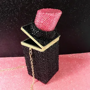 Custom Fashion Designer Rhinestone Lipstick Bag