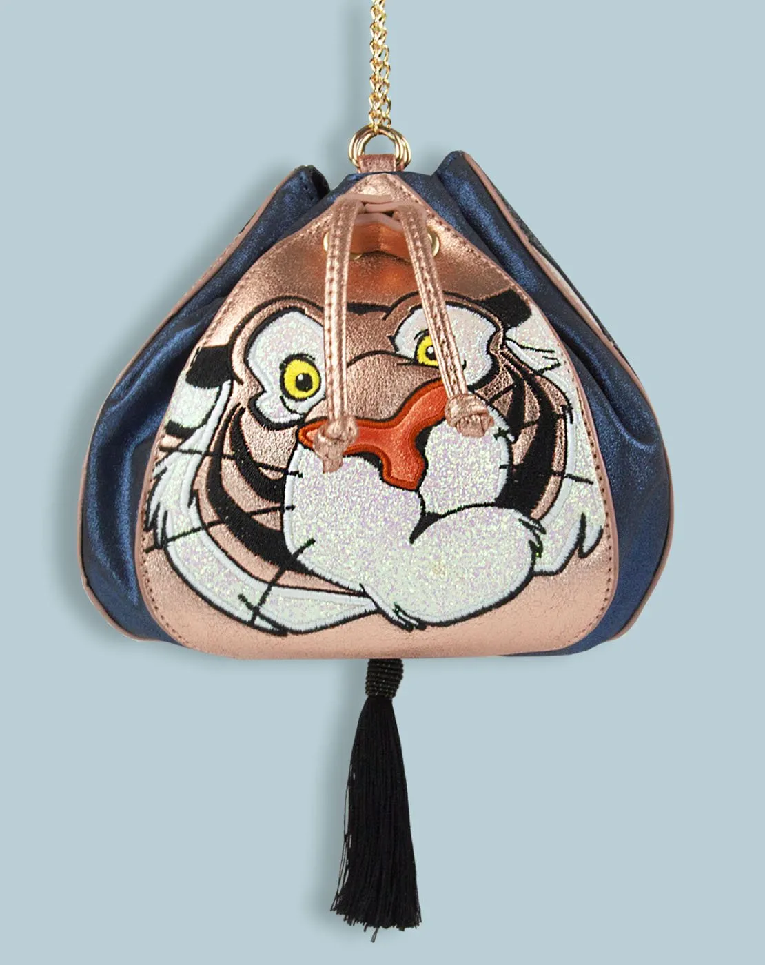 Danielle Nicole Aladdin Jasmine, Genie, Rajah and Abu 4 Sided Drawstring Designer Bag