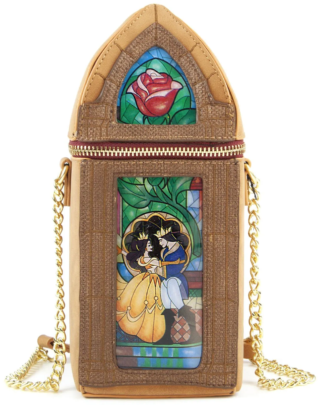 Danielle Nicole Beauty And The Beast Fairytale Stain Glass Crossbody Bag