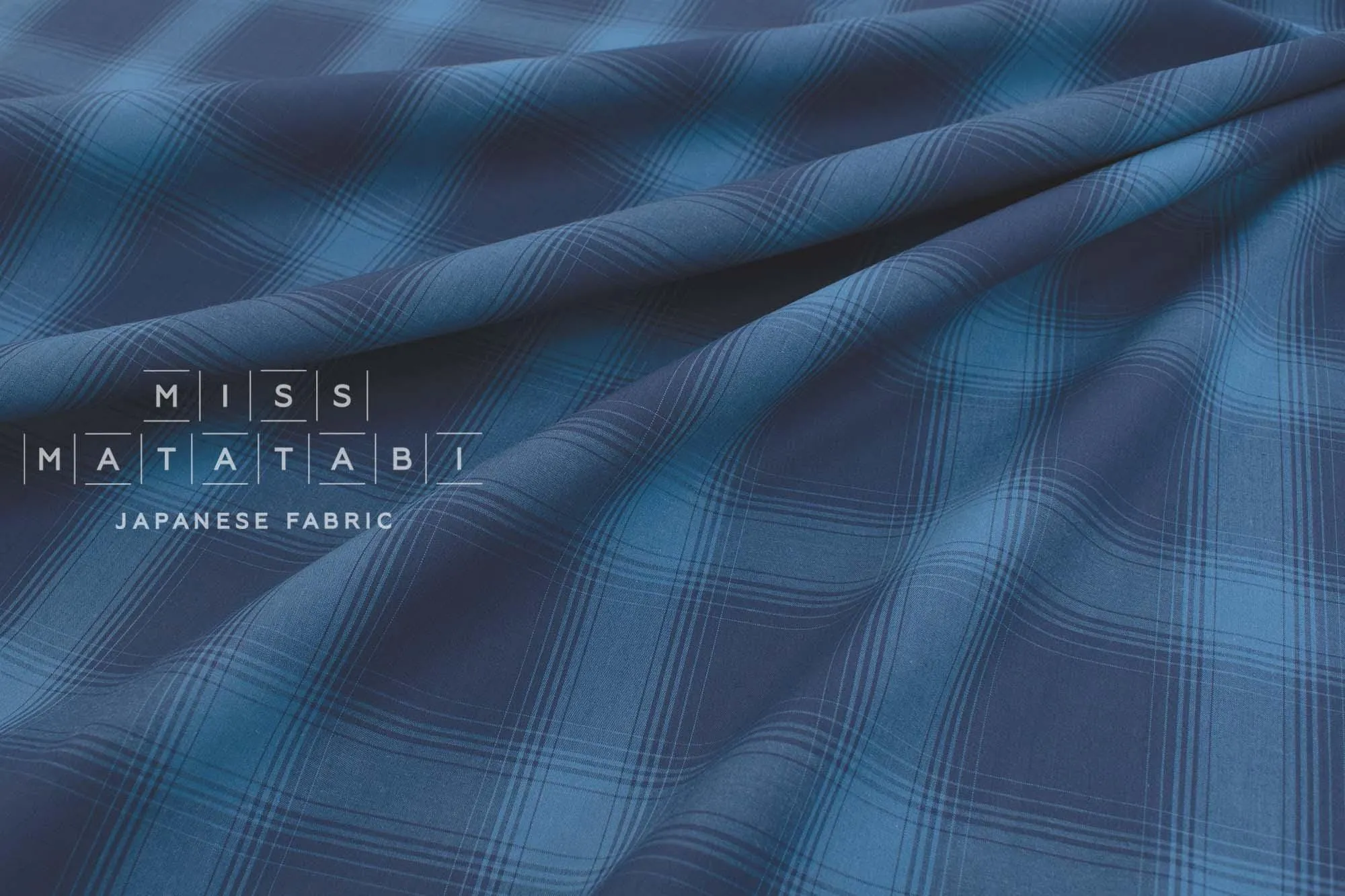 DEADSTOCK 100% Cotton Indigo Yarn-dyed - plaid