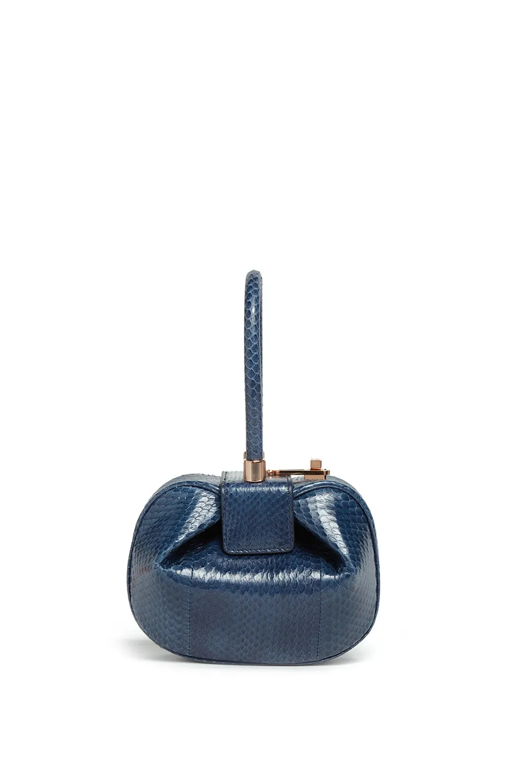 Demi Bag in Navy Snakeskin