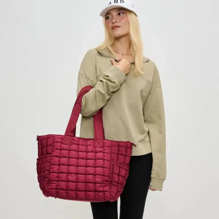 Dreamer Quilted Puffer Nylon Tote