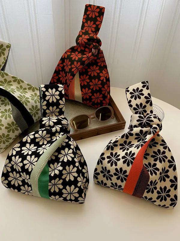 Floral Bags Accessories Woven Handbag