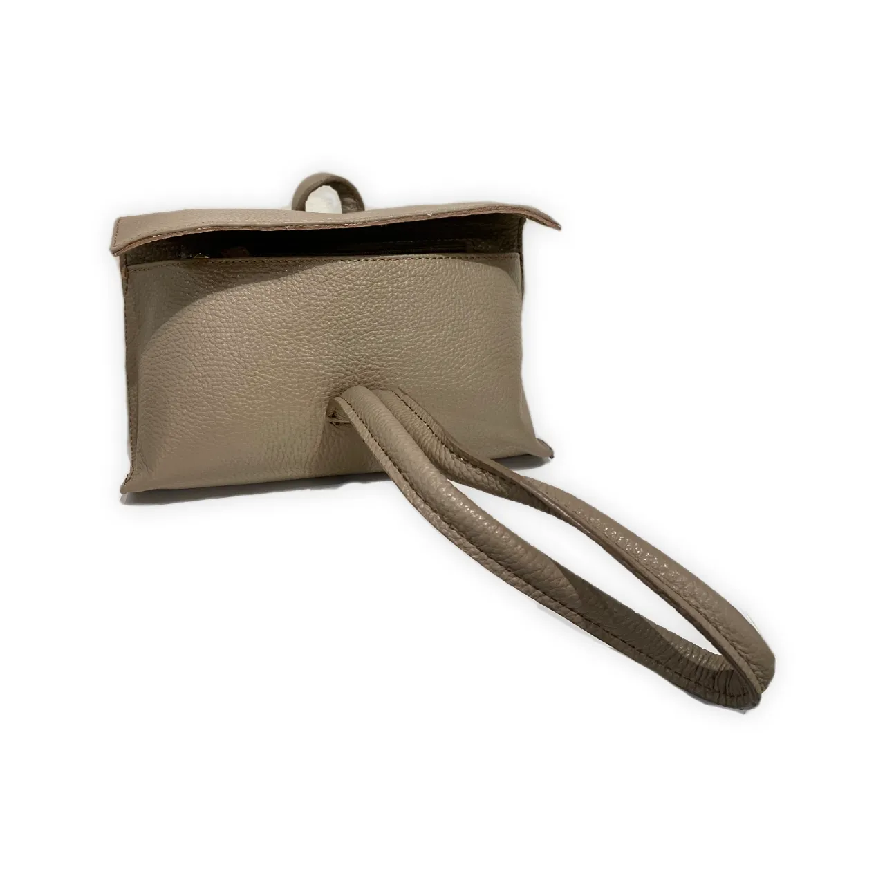 Germán Fuentes Ash Leather Handbag