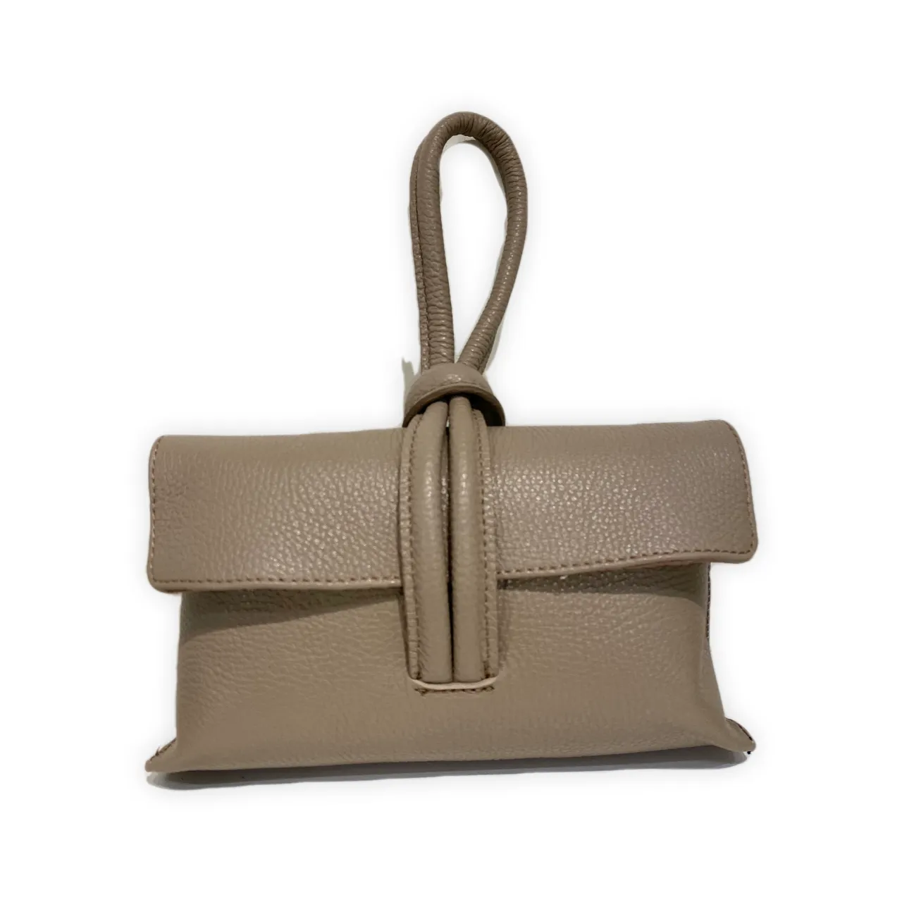 Germán Fuentes Ash Leather Handbag