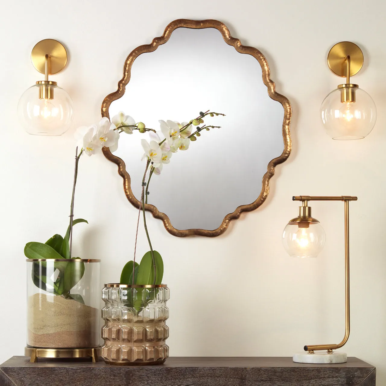 Glass Globe Wall Sconce