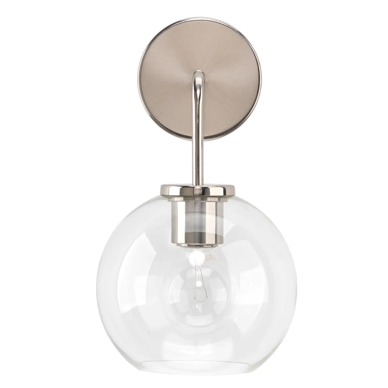 Glass Globe Wall Sconce