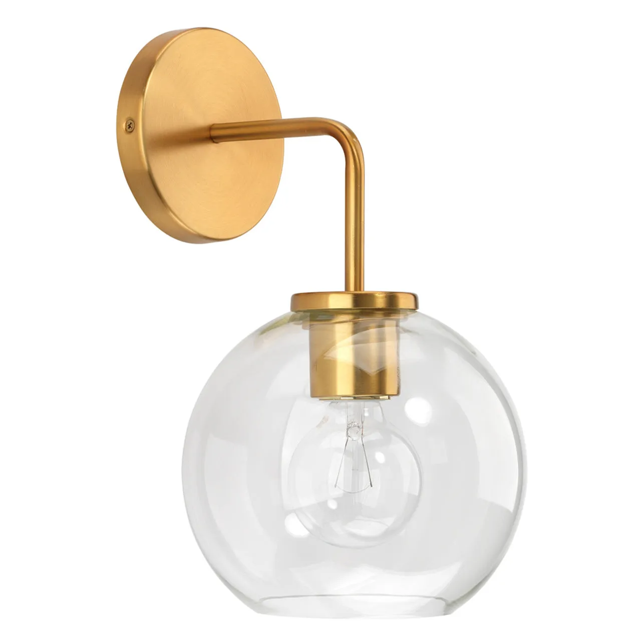 Glass Globe Wall Sconce