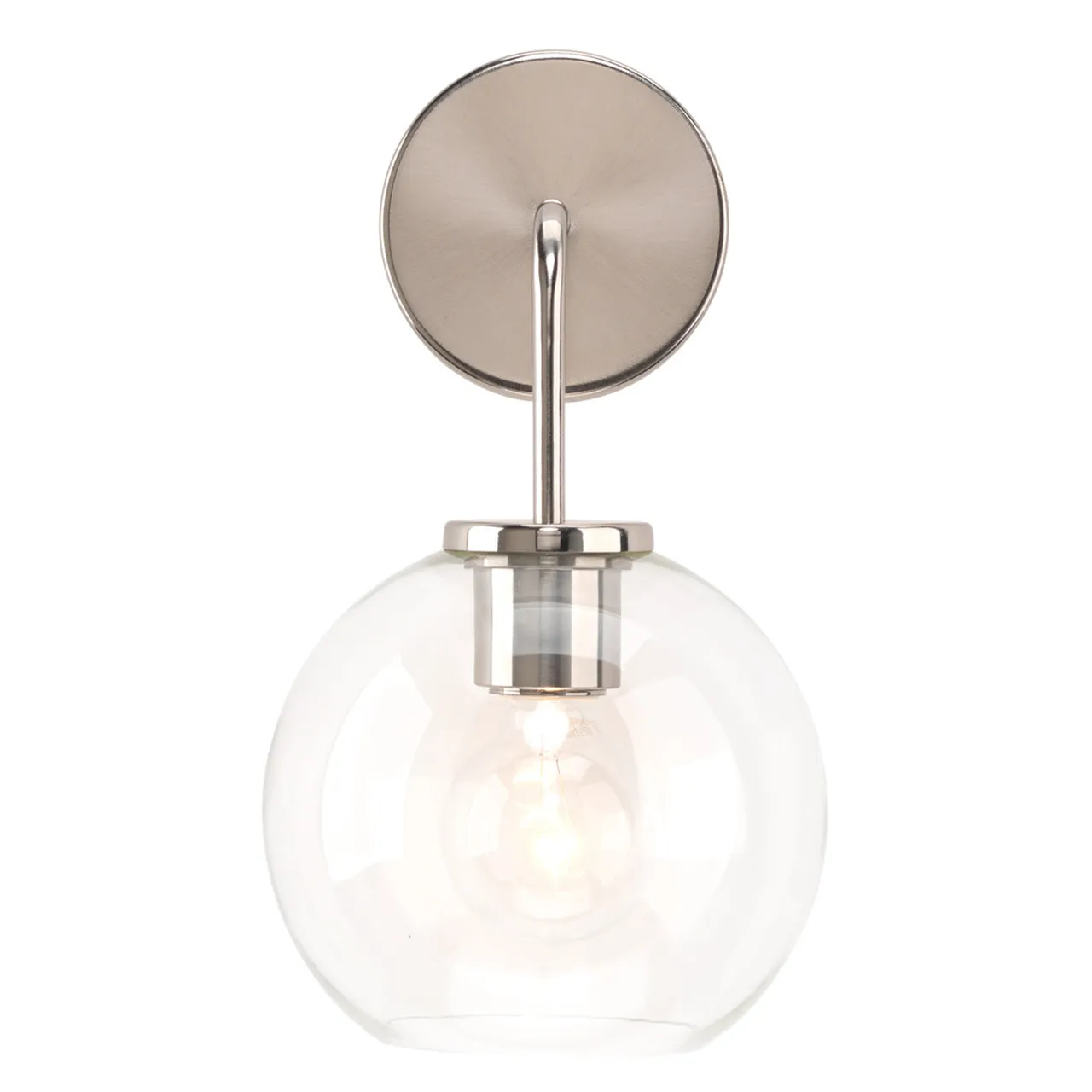 Glass Globe Wall Sconce