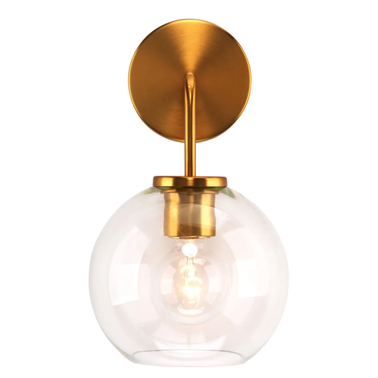 Glass Globe Wall Sconce