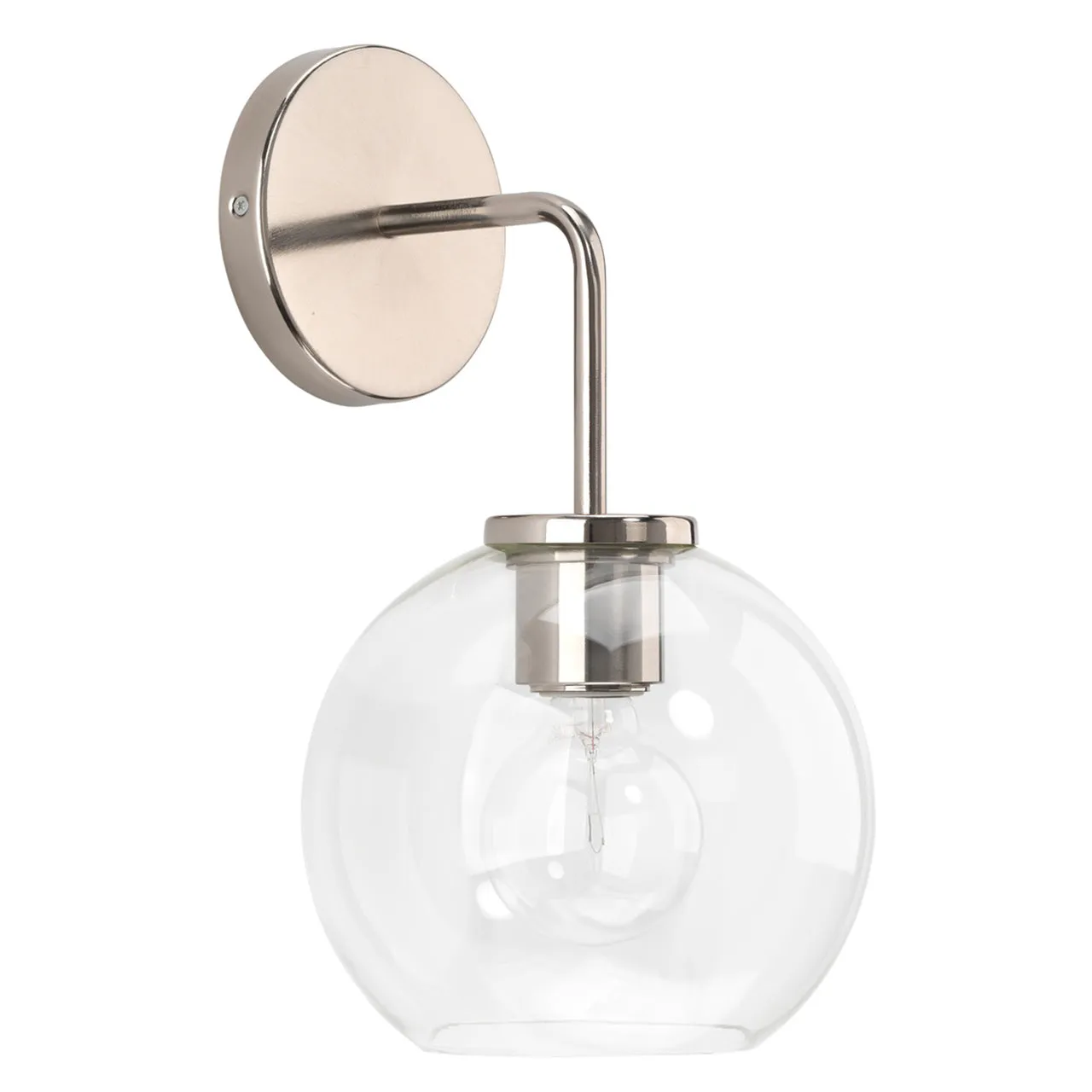 Glass Globe Wall Sconce