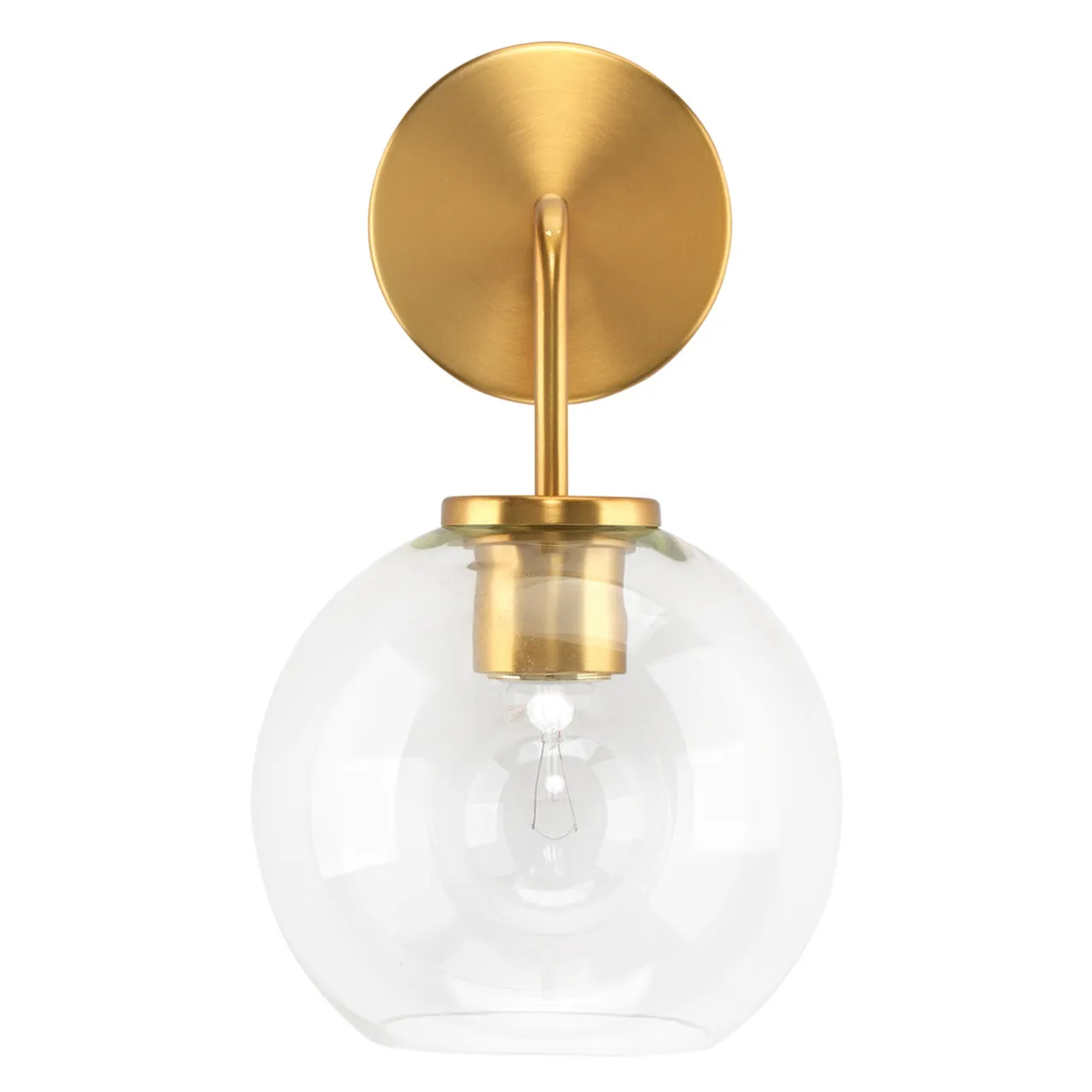 Glass Globe Wall Sconce