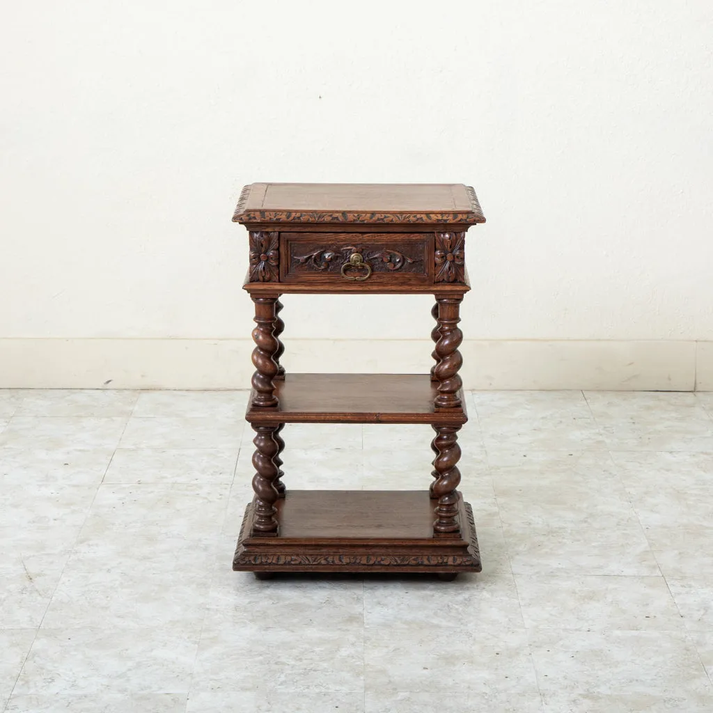 Louis XIII Oak Side Table