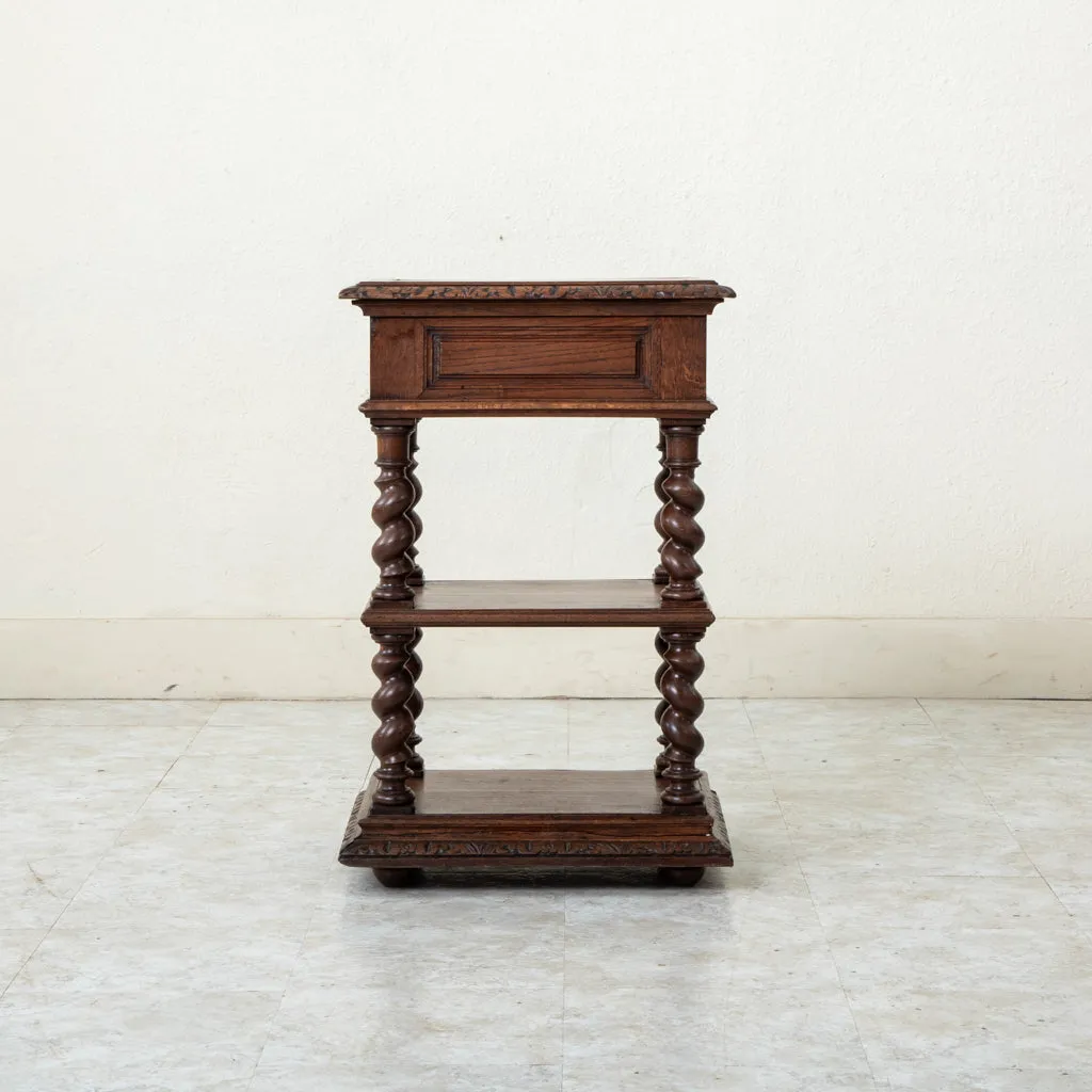 Louis XIII Oak Side Table