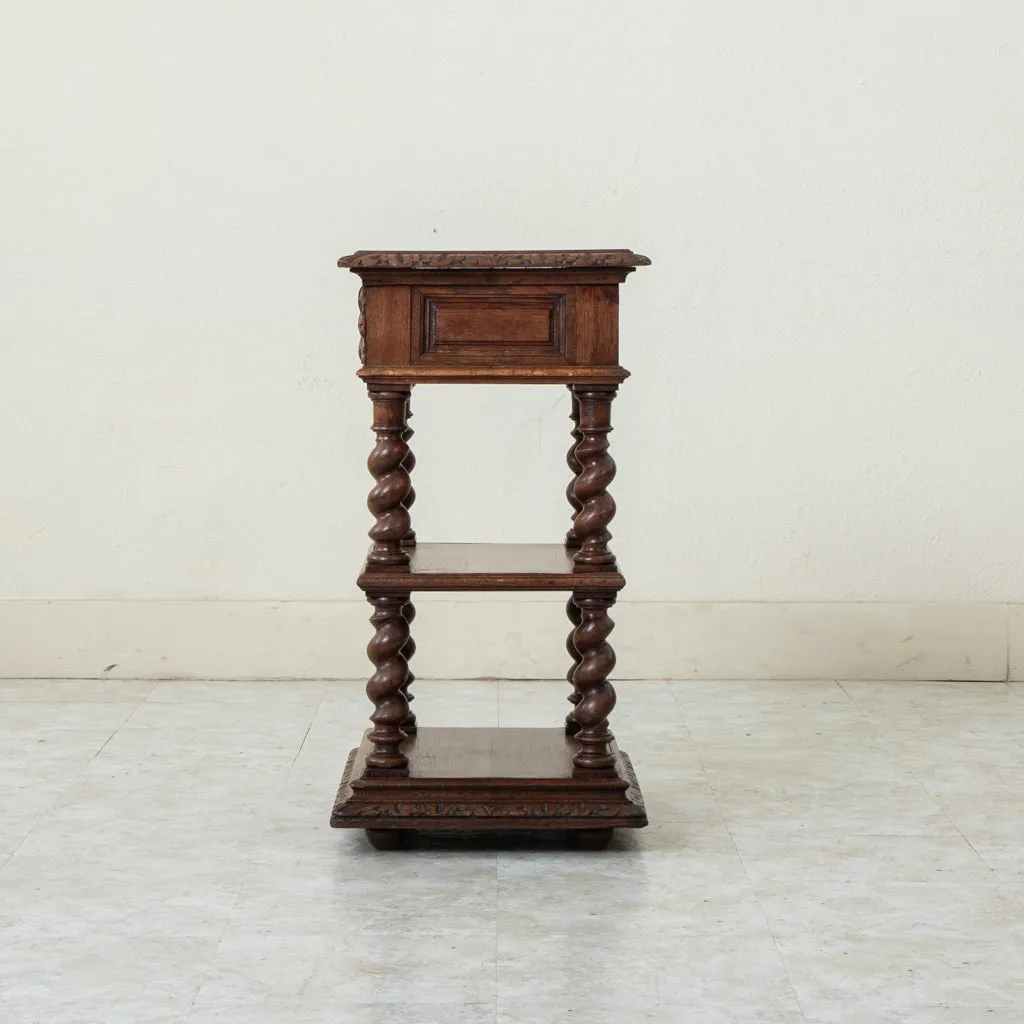 Louis XIII Oak Side Table