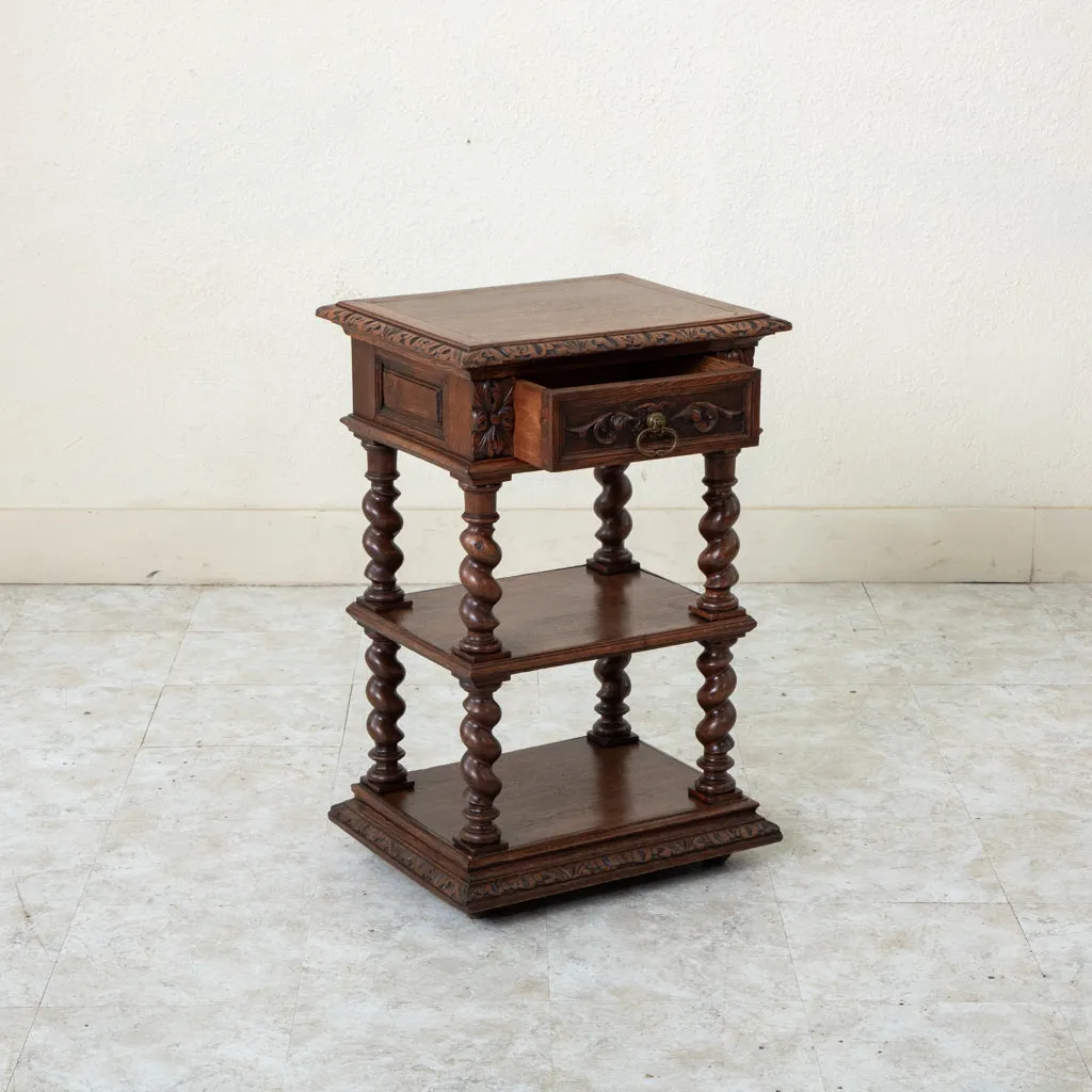 Louis XIII Oak Side Table