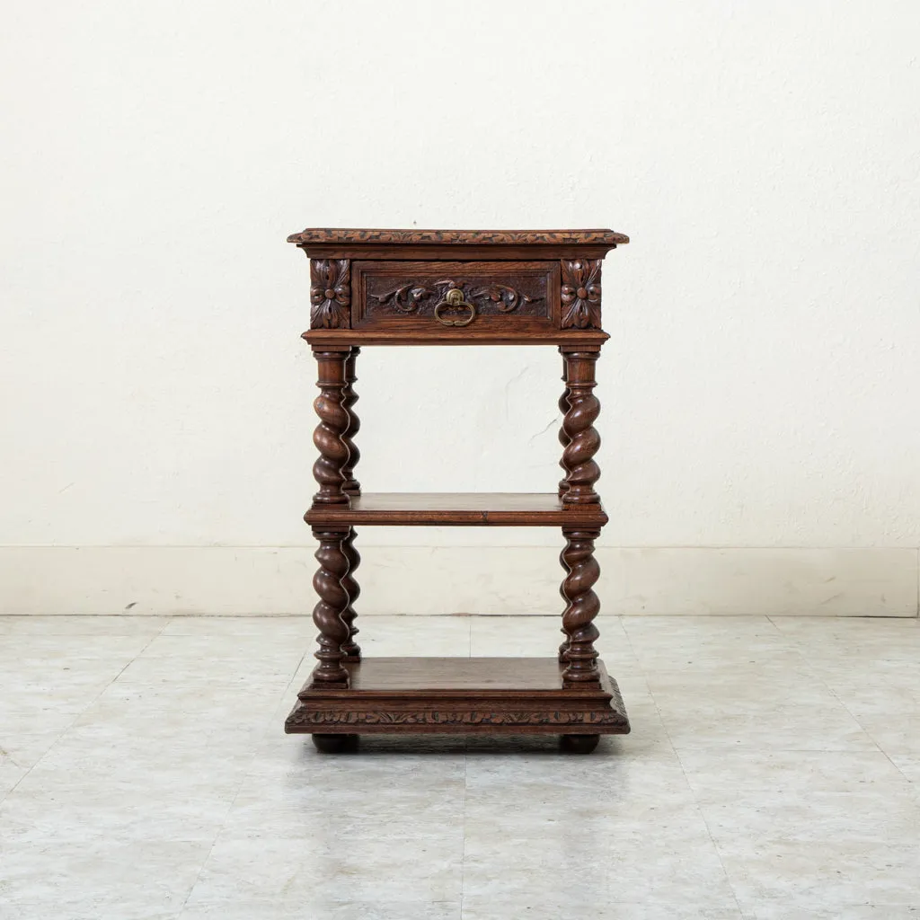 Louis XIII Oak Side Table