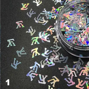 Luxe Nail Art Glitter Confetti Nail Decoration