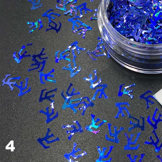 Luxe Nail Art Glitter Confetti Nail Decoration