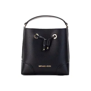 Michael Kors Mercer Small Bucket Drawstring Handbag (Black)