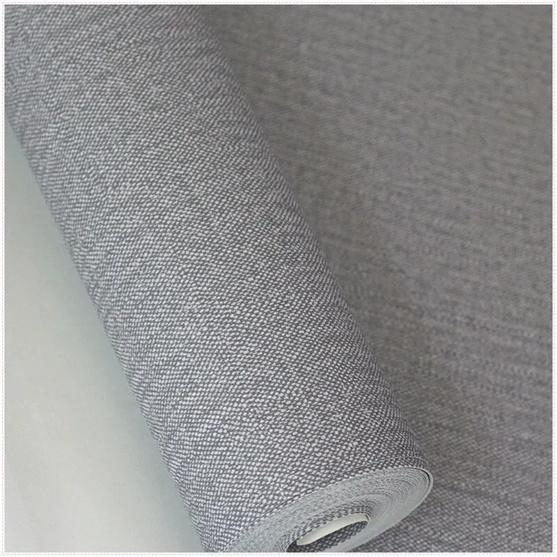 Modern Solid Color Plain Denim Waterproof PVC Wallpaper (5.3 ㎡)