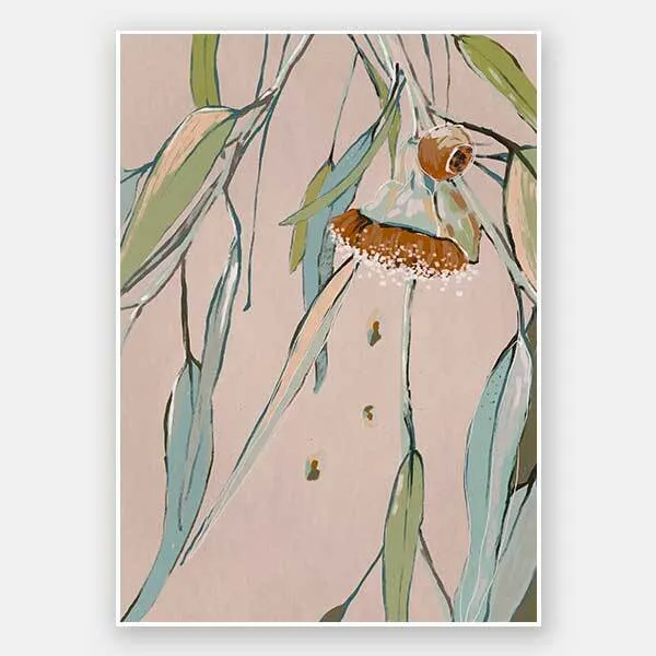 Neutral Flowering Gum I Unframed Art Print