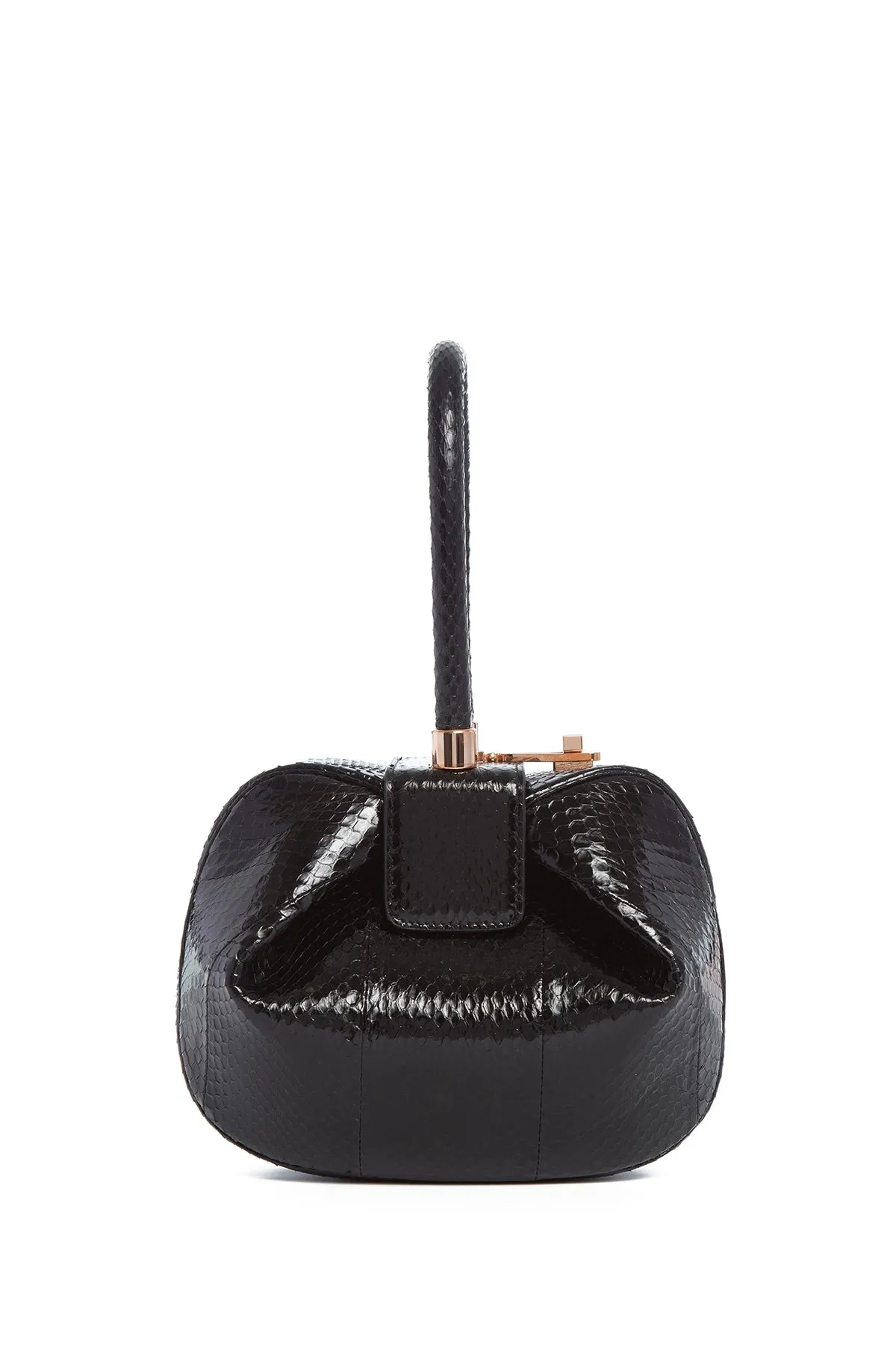 Nina Bag in Black Snakeskin