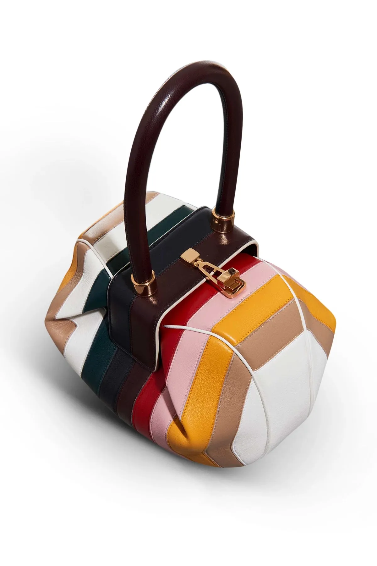 Nina Bag in Multi Stripes Nappa Leather