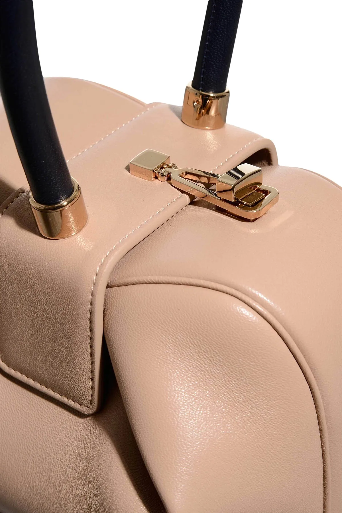 Nina Bag in Nude & Navy Nappa Leather