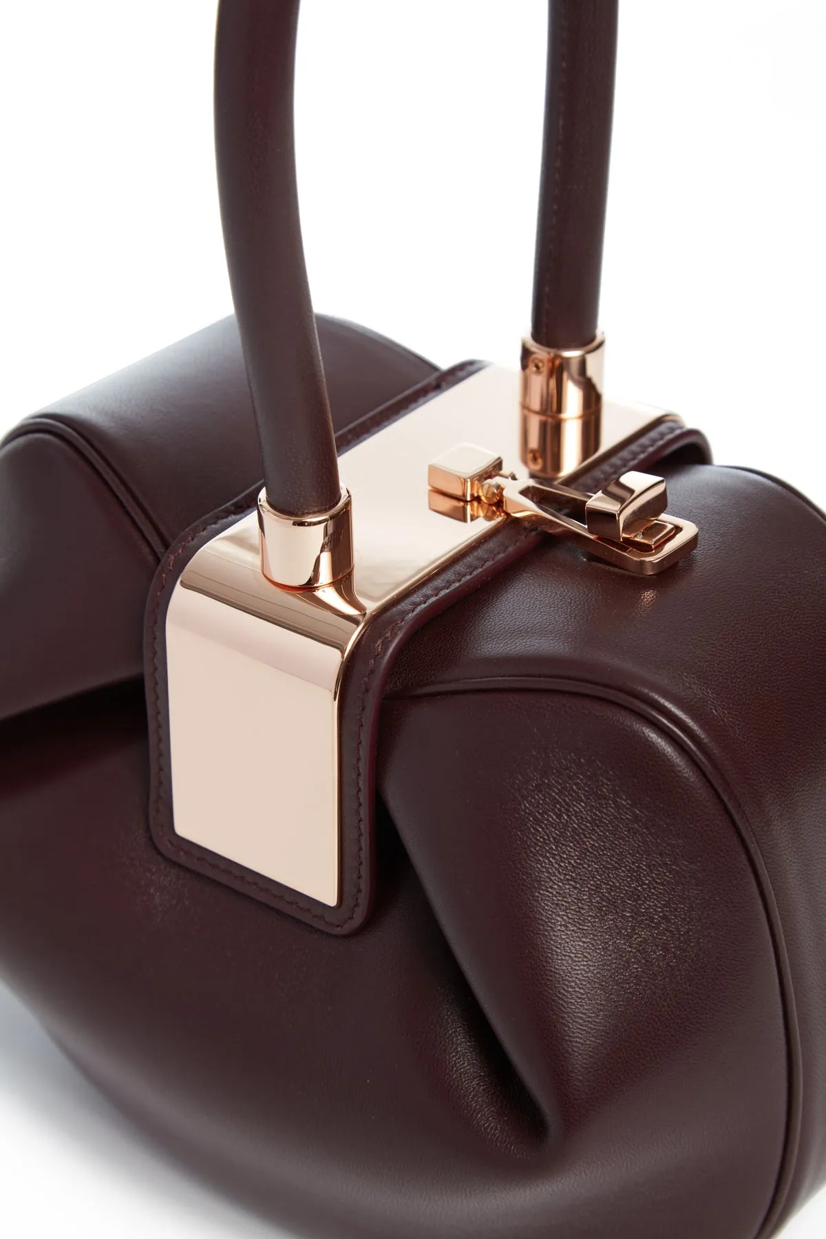 Nina Midas Bag in Bordeaux Nappa Leather