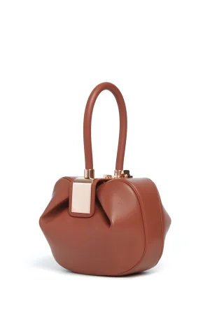 Nina Midas Bag in Cognac Nappa Leather