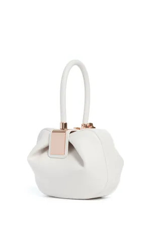 Nina Midas Bag in Ivory Nappa Leather