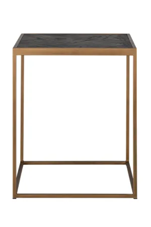 Oak Framed Oak End Table | OROA Blackbone