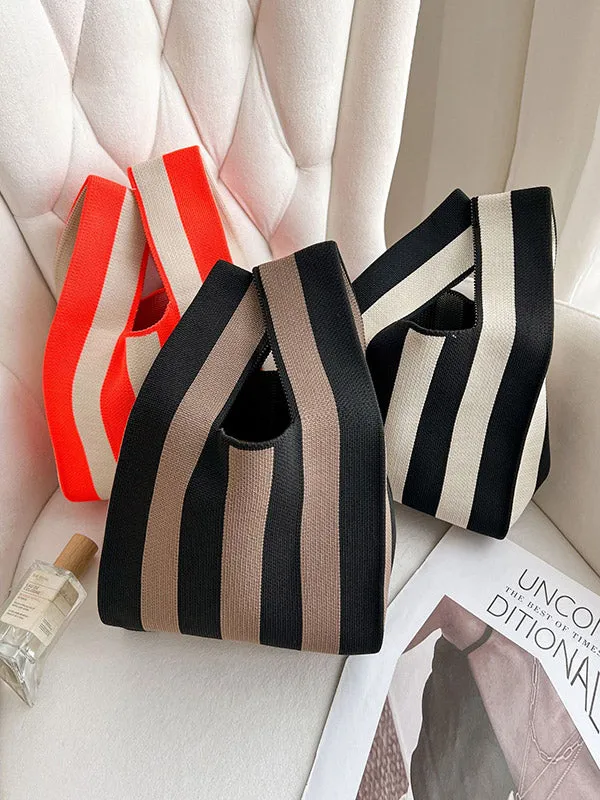 Original Creation Contrast Color Striped Bags Accessories