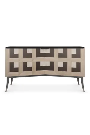 Patterned Wooden Sideboard | Caracole Escher