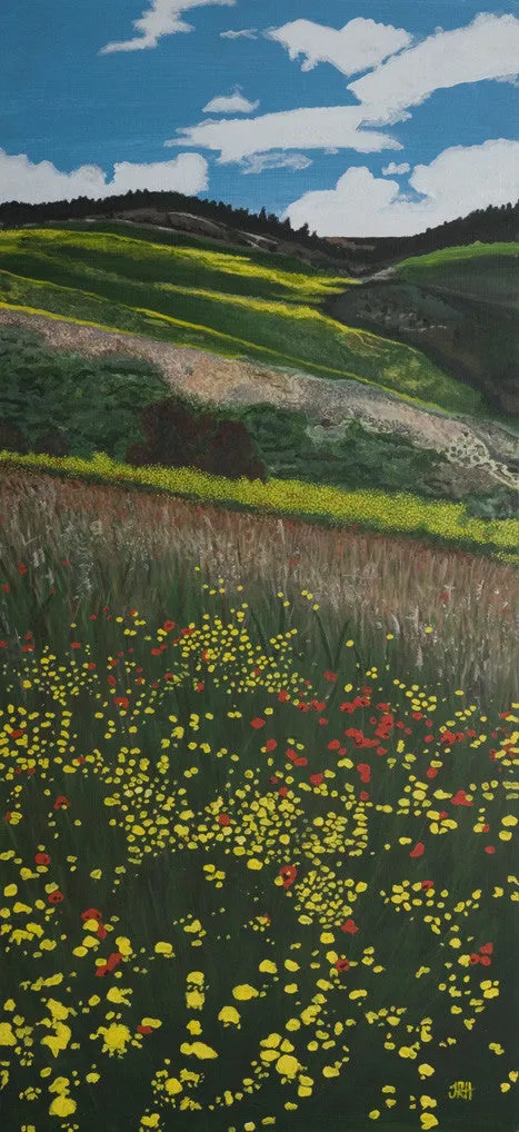 Poppy Series - Santa Fe Fields painting (SOLD)