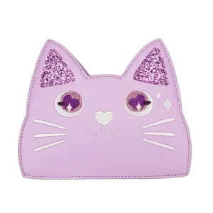 Purple Heart-Eyed Kitty Handbag (Bewaltz) - Purse